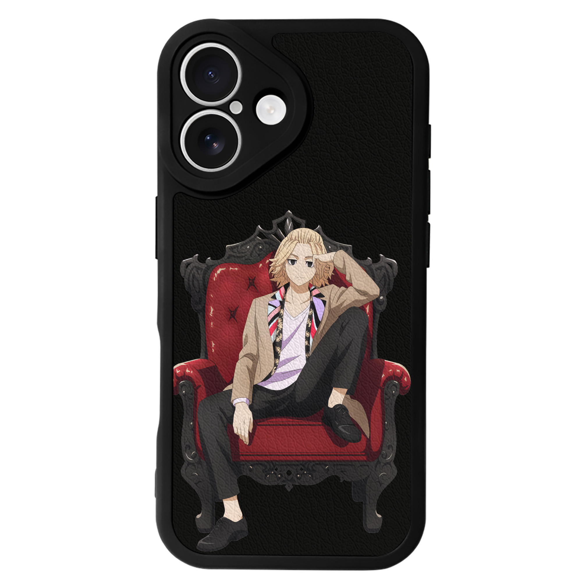 （画像用） 東京リベンジャーズ Tokyo Revengers 【iPhone 16シリーズ対応】シリコンスマホケース（レザー調） 材質：シリコン